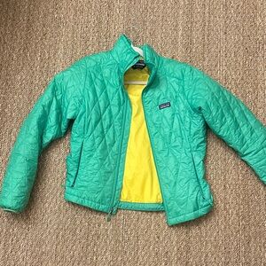 Patagonia Womens Green Quilted Jacket